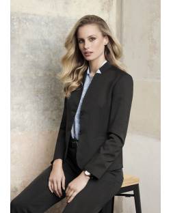 Womens Cool Stretch Short Jacket with Reverse Lapel
